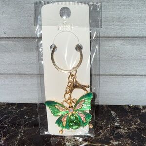 Mint Green and Gold Butterfly Key Holder
